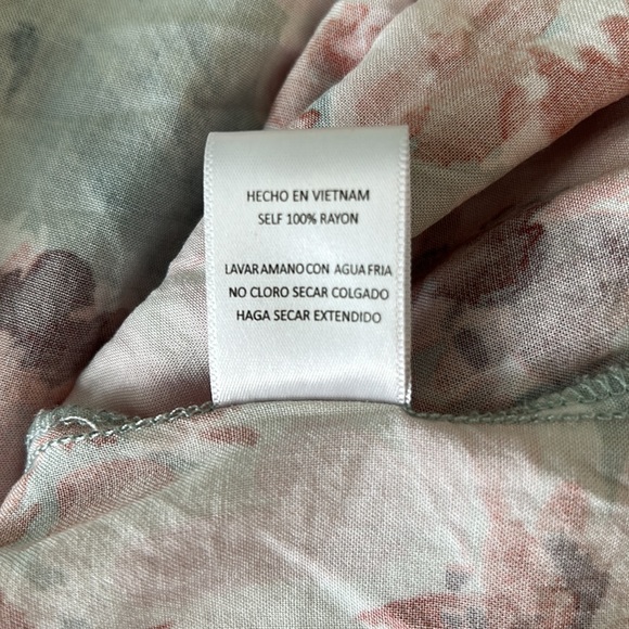 Easel Anthropologie Pastel Pink Floral Tiered Maxi Slip Dress - L - Picture 9 of 10